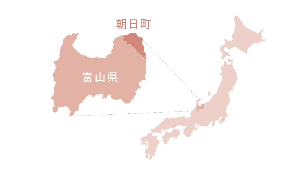 富山県朝日町の場所