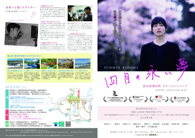 映画「四月の永い夢」朝日町ロケーションマップ